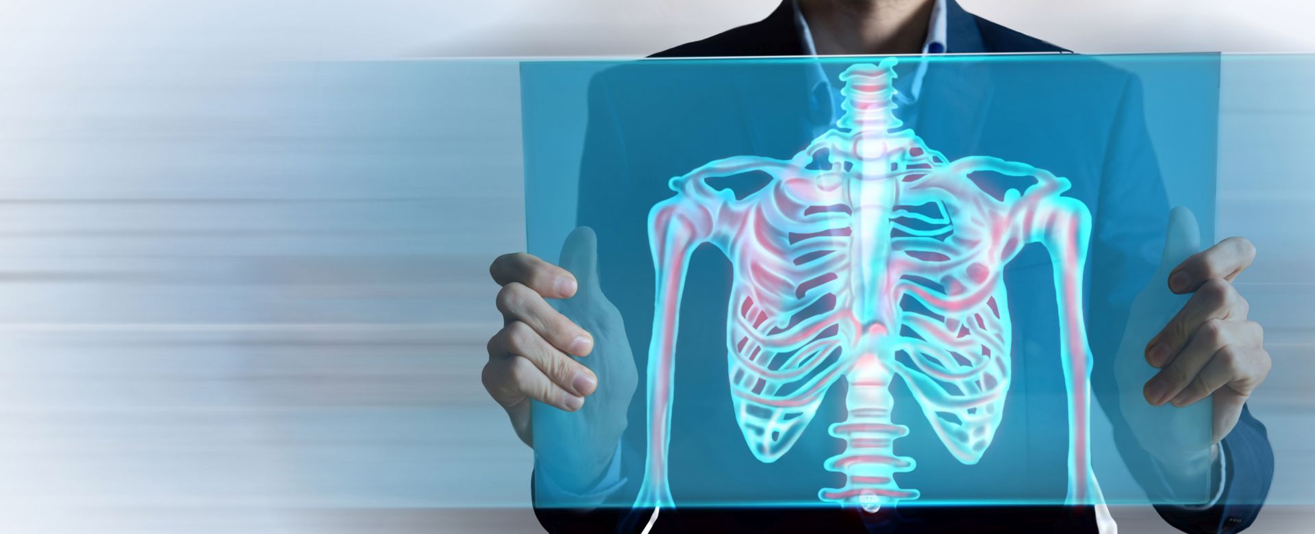 3d illustration of bone pain, examining